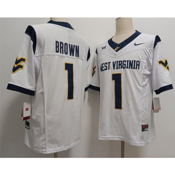 Youths Kids Mens Womens Max Brown White Vapor Stitched Jersey
